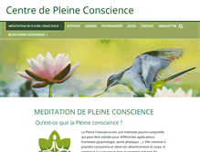 Tablet Screenshot of centrepleineconscience.fr
